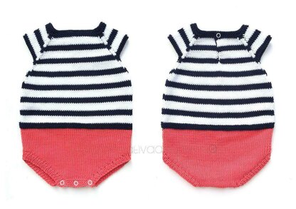 Size Newborn - Sailor Baby Romper