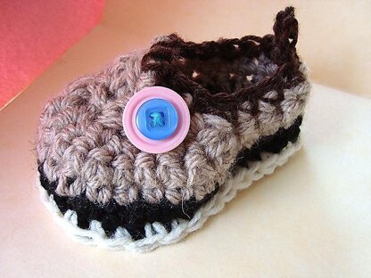 457 CROCHET BABY LOAFER SHOE BOOTIES