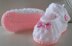 Hand Knitted Lacey Baby Shoes Knitting Pattern