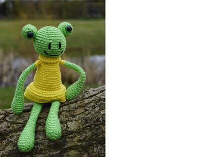 Amigurumi Häkelanleitung Froschmädchen Linda