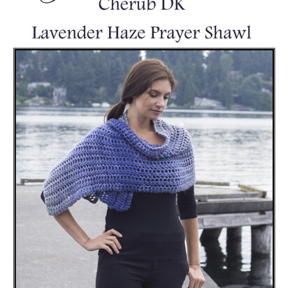 Lavender Haze Prayer Shawl in Cascade Yarns Cherub DK - DK405 - Downloadable PDF