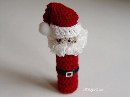 Mr. Claus Doll Lip Balm Holder crochet Pattern