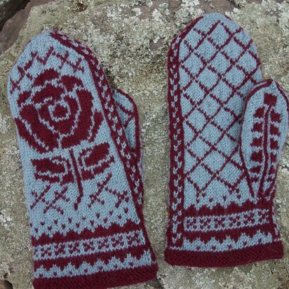 Rosa Mitten - knitting pattern