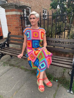 Over The Rainbow Granny Dress