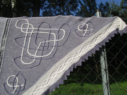 Rosy Lotus Shawl
