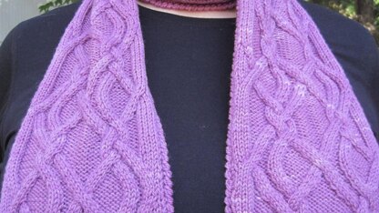 The Mecknay Cabled Scarf