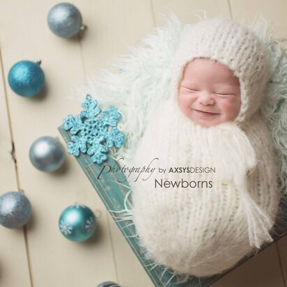 Newborn Bonnet and Swaddle Sack Cocoon