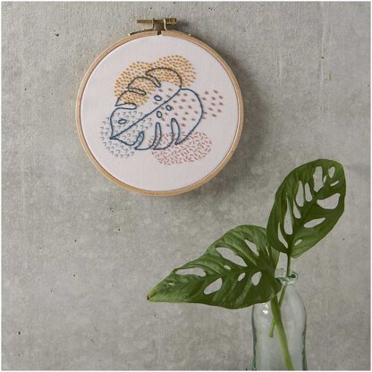 Rico Monstera Embroidery Kit