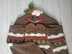 2in1 Hooded Christmas Blanket Christmas Pudding Afghan