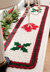 Holly Table Runner in Red Heart Holiday - LW2622 - Downloadable PDF