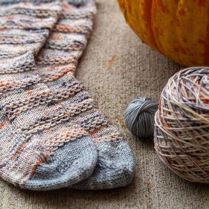 Slip Into Fall Toe Up Socks