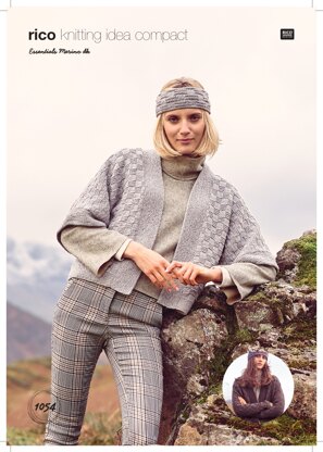 Women's Cardigans   in Rico Essentials Merino DK - 1054 - Downloadable PDF