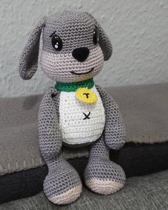 Crochet pattern dog Tom