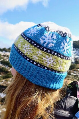 Snowflake Striped Hat