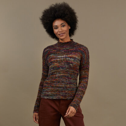 Honey Lake Pullover - Jumper Knitting Pattern for Women in Tahki Yarns Aurora