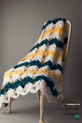 Diamond Burst Chevron Afghan