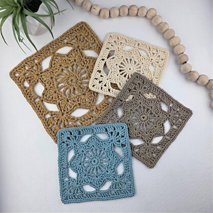 Aisling Crochet Motif Square