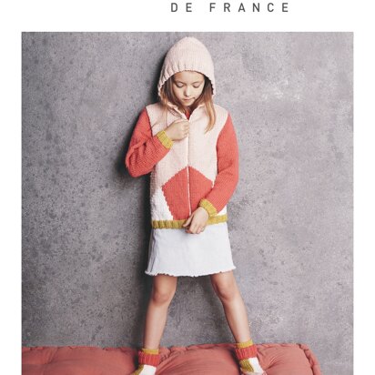 Girl Jacket and Slippers in Bergere de France Magic+ - M1163 - M1164 - Downloadable PDF