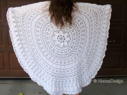 Floral Lace Afghan