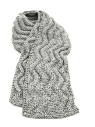 Wave Rib Scarf in Lion Brand Wool-Ease - 90197AD