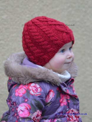 Valentine Cable Hat