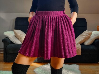 Treble Twirl Crochet Skirt