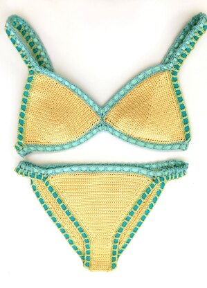 Crochet Bikini Pattern Brazilian Cut, Boho Crochet Bikini Easy Cheeky Bikini  Pattern by Deborah O'leary Patterns English Only 