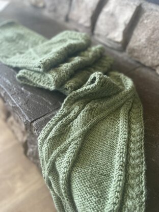 A Journey of Cables Scarf
