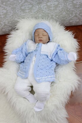 Crochet Pattern Baby Sailor Set UK & USA Terms #17