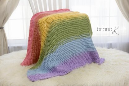 Rainbow Pocket Blanket Knit