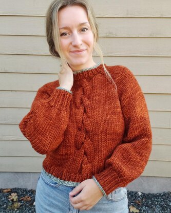 Braided Embers Sweater