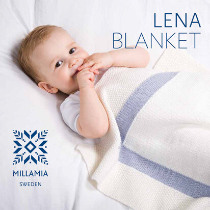 "Lena Blanket" - Blanket Knitting Pattern For Babies in MillaMia Naturally Soft Merino