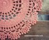 Peachy Peaks Doily Written Pattern
