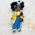 Amigurumi doll pattern, crochet girl pattern, crochet doll outfit