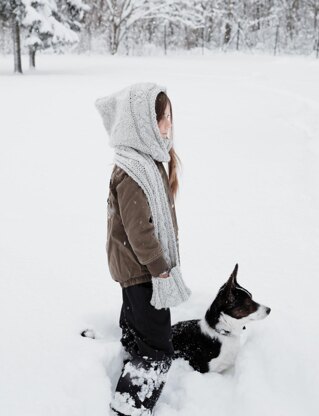 Brooklyn hooded scarf