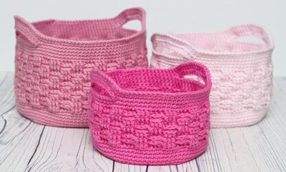 Woven Style Crochet Basket