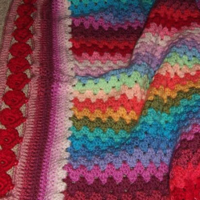 Line of Poppies Crochet Edging