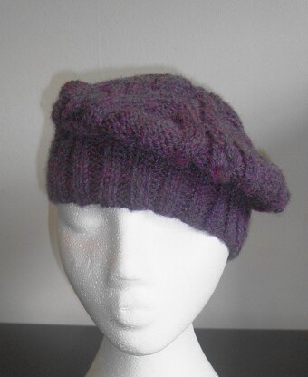 Aran Tweed Tam. Beret.