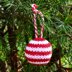 Striped Christmas Bauble Knitting Pattern - Christmas Knitting Pattern.
