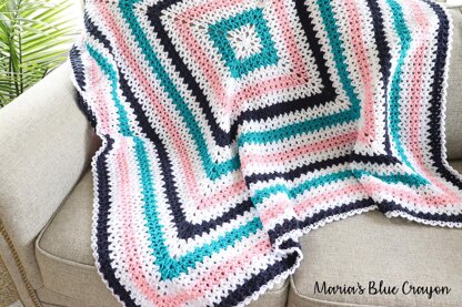 Super Bulky Crochet Blanket Free Pattern - Maria's Blue Crayon