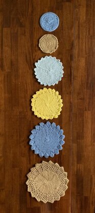 Dishcloths Doilies and Coasters - loom knit patterns