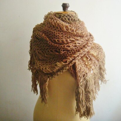 Extra Large Lace Knit Scarf