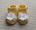 Yellow Sandals with White Daisies for a Girl 3-6 Months