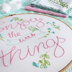 Tamar Enjoy The Little Things Printed Embroidery Kit - 8in