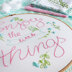 Tamar Enjoy The Little Things Embroidery Kit - 8in