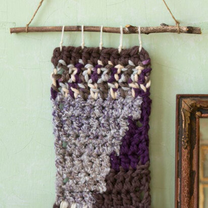 Renaissance Crochet Wall Hanging in Red Heart Mixology Solids, Print, Swirl and Super Saver Economy Solids - LW4980 - Downloadable PDF