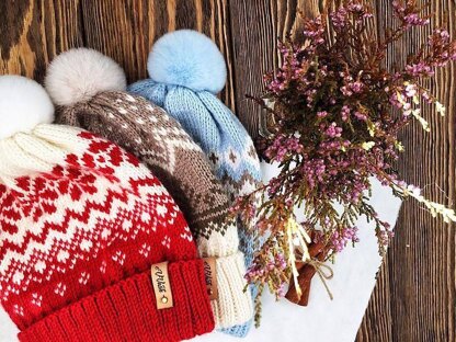 Scarlet Snowflake Hat