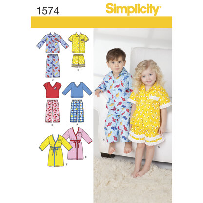 Simplicity Toddlers' Loungewear 1574 - Sewing Pattern