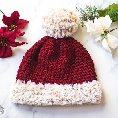 Faux Fur Santa Suzette Hat