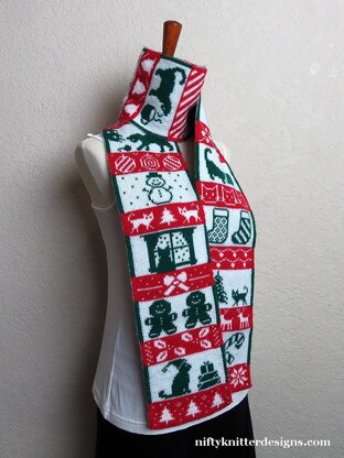 Meowy Christmas Scarf